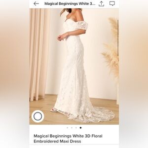 Lulu’s Magical Beginnings strapless gown